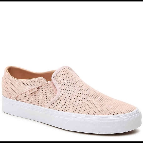 Vans Shoes - Pink slip on vans size 9.5